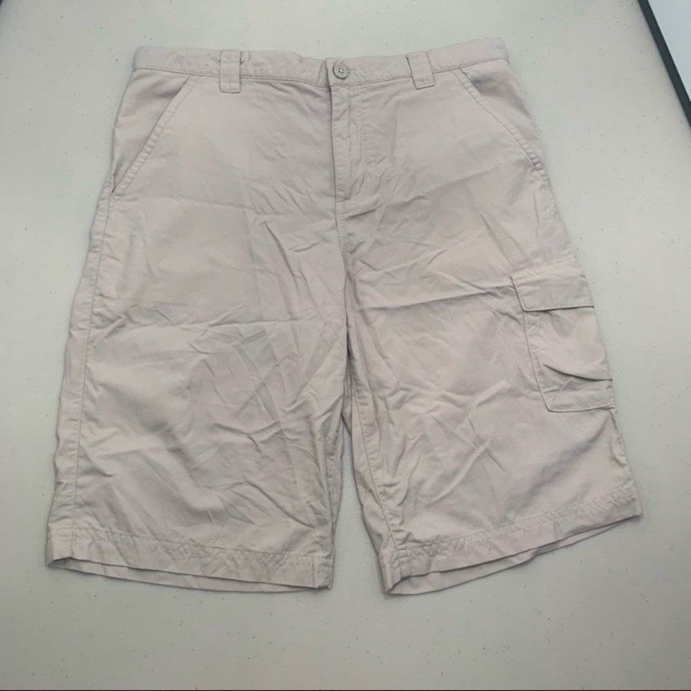 (SOLD) Columbia Shorts Kid Large (14/16) Beige Omni-Shade Cargo Pocket Boys